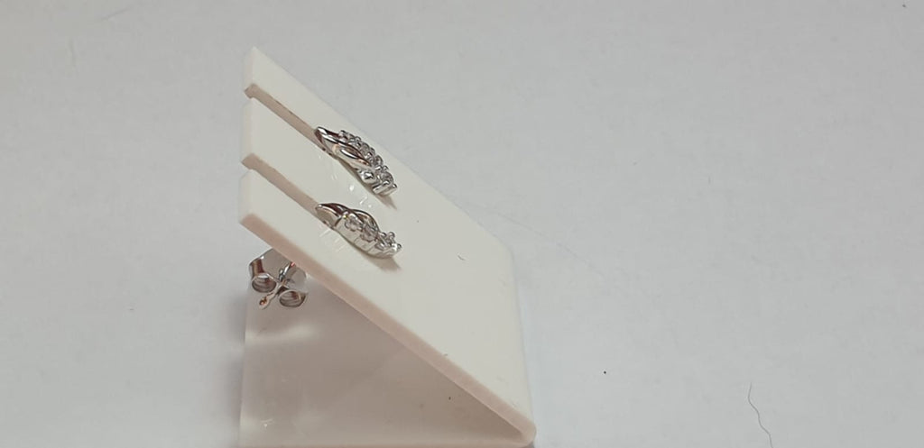 Edle Zirkonia Ohrstecker 925 Silber Cubic Zircon American Diamant Top Edel