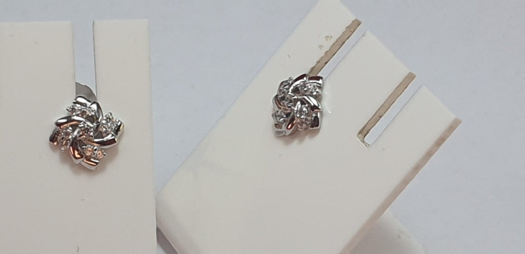 Edle Zirkonia Ohrstecker aus 925  Sterling Silber American Diamant Top Ohrstecker