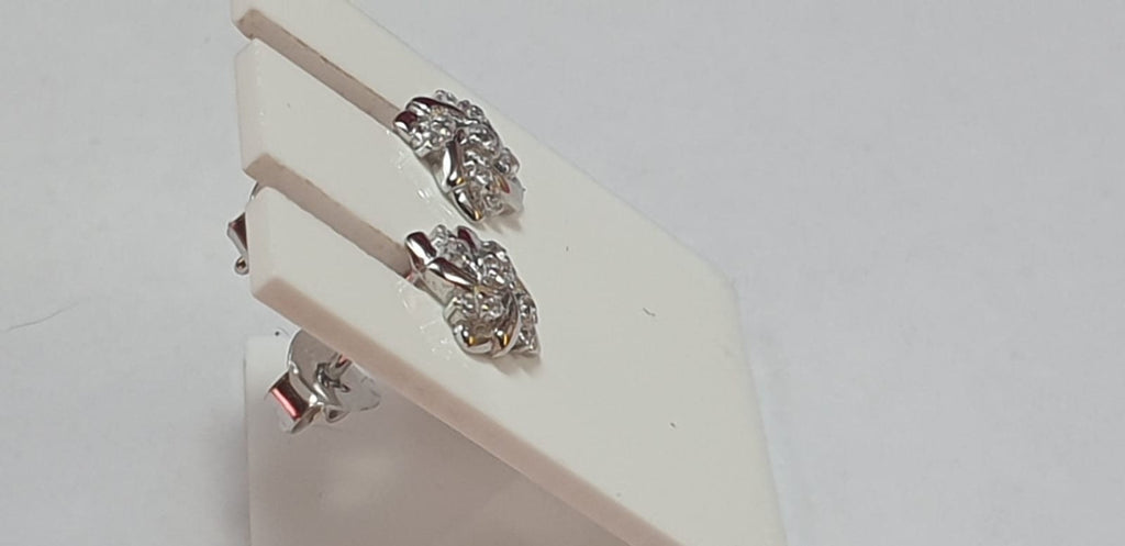 Edle Zirkonia Ohrstecker aus 925  Sterling Silber American Diamant Top Ohrstecker