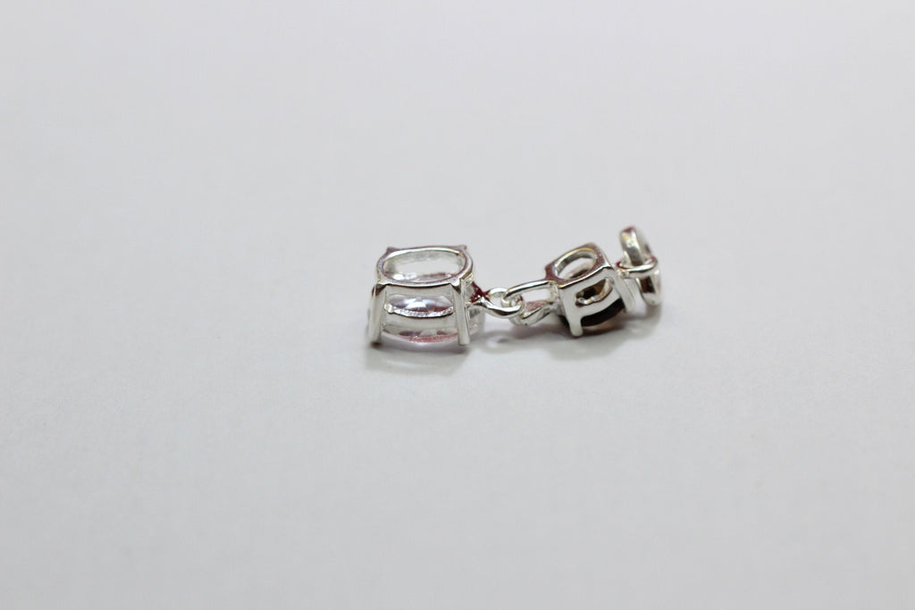 Edler 3,39 Carat weisstopas Rauchquarz Anhanger 925 Silber Collier Kette Topas