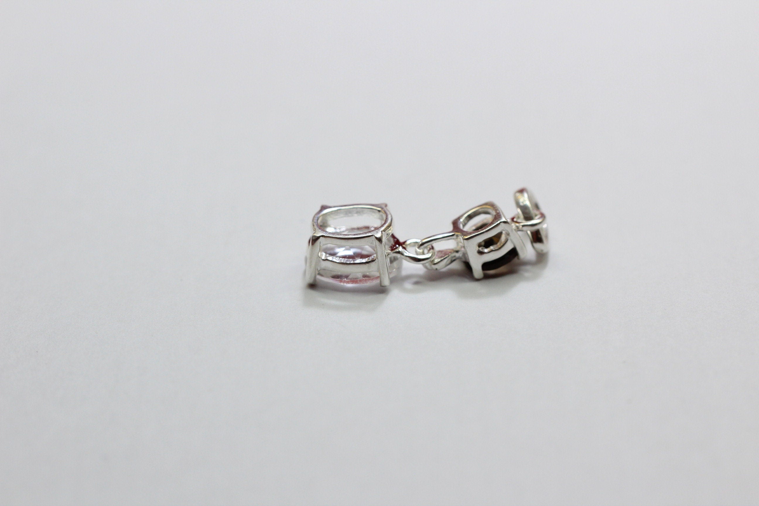 Edler 3,39 Carat weisstopas Rauchquarz Anhanger 925 Silber Collier Kette Topas