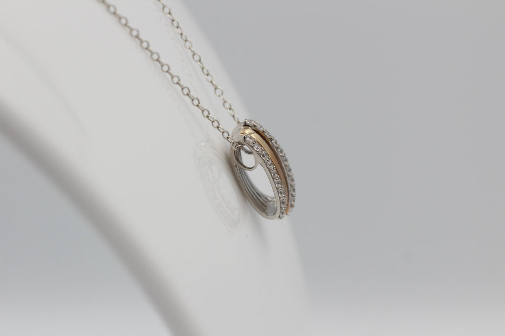 Anhänger 925 Sterling Silber rhodiniert rotgold vergoldet Zirkonia Sonderposten
