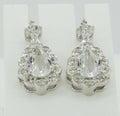1,63 Carat weisstopas Ohrstecker 925 Silber Ohrring weisser Topas Top  Ohrschmmuck