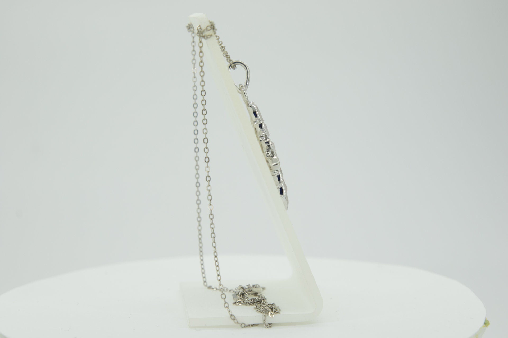 3,7 Carat Rosenquarz Anhanger 925 Silber Collier Kette rosa Rosenquarz Anhanger