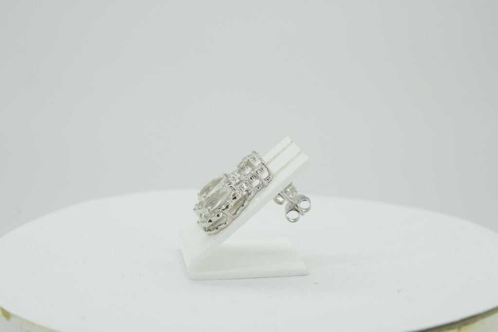 1,63 Carat weisstopas Ohrstecker 925 Silber Ohrring weisser Topas Top  Ohrschmmuck