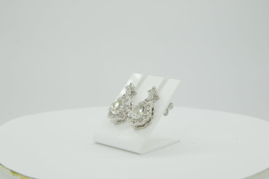 1,63 Carat weisstopas Ohrstecker 925 Silber Ohrring weisser Topas Top  Ohrschmmuck