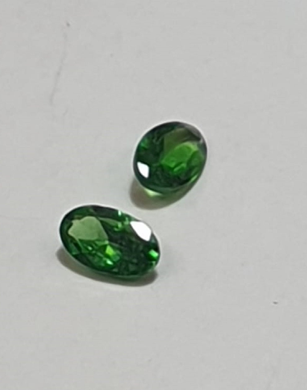 0,23 Carat Tsavorit Granat 2 Edelsteine Unbehandelt Tansania Afrika VS Qualitat