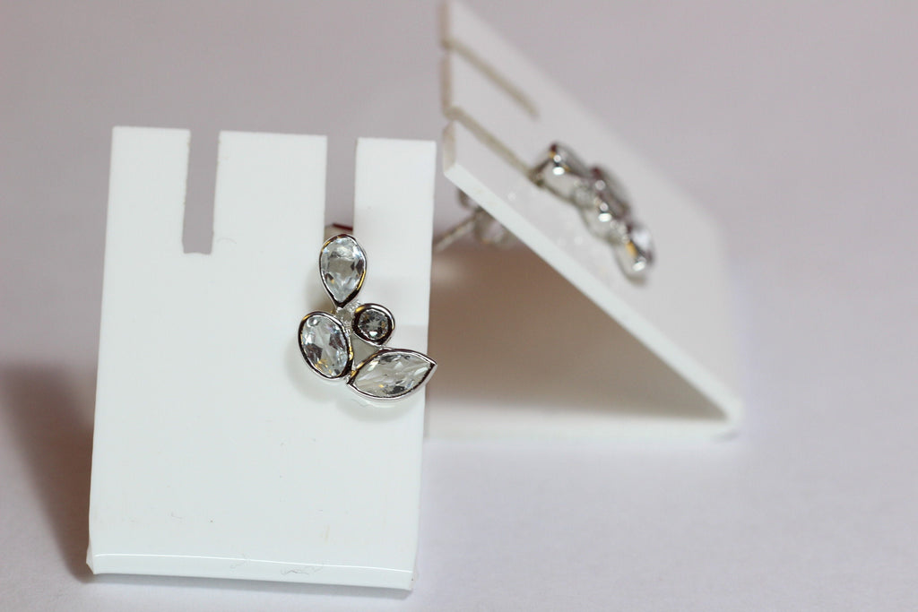 Edle 1,65 Carat Bergkristall0 Ohrstecker romantik pur 925 Silber Ohrschmuck Top
