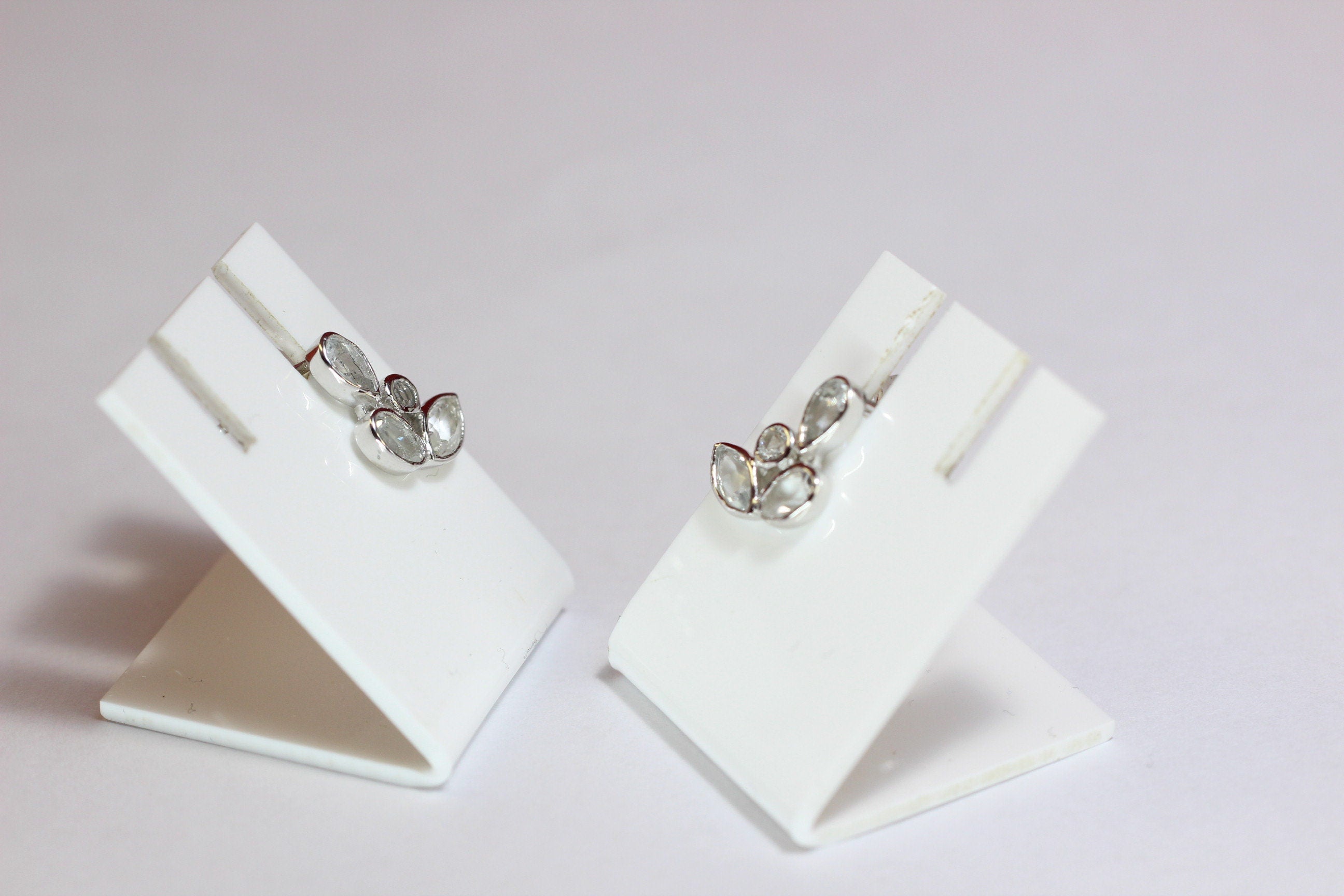 Edle 1,65 Carat Bergkristall0 Ohrstecker romantik pur 925 Silber Ohrschmuck Top
