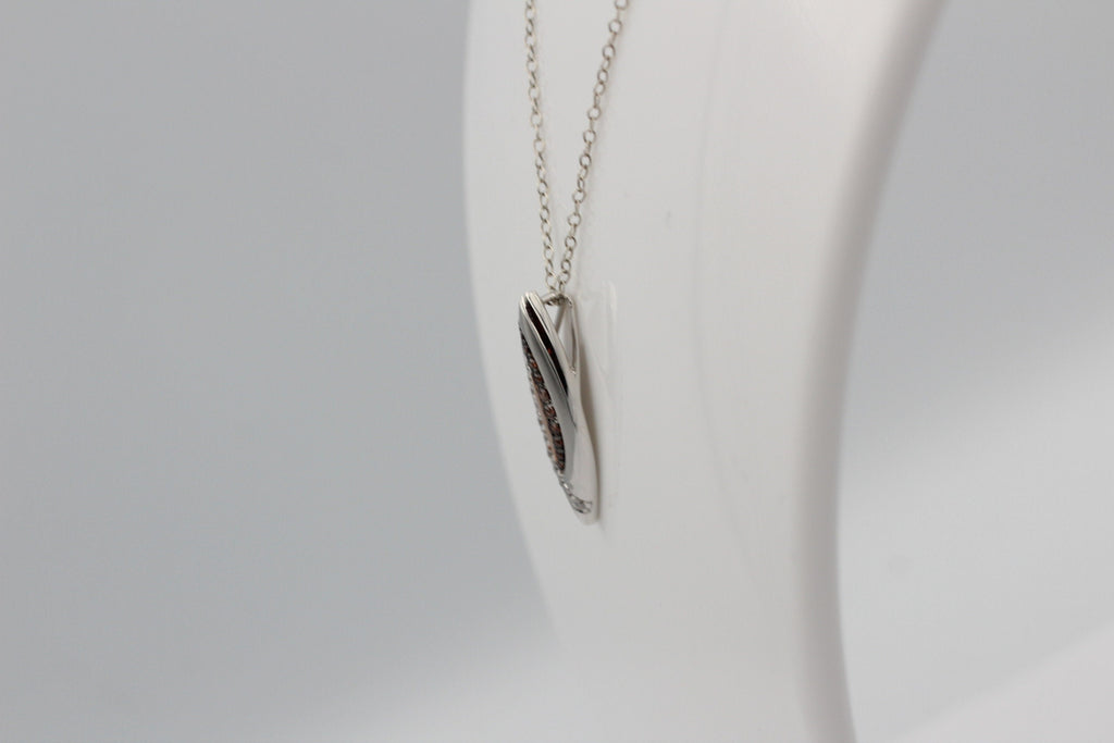 Anhänger 925 Sterling Silber rhodiniert bicolor vergoldet 10 Zirkonia Top Edel