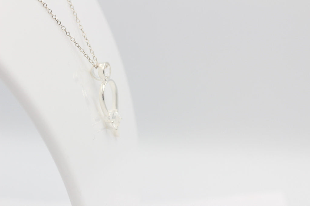 Edler 1,4 Carat Bergkristall Anhänger 925 Collier Kette Bergkristall Anhänger