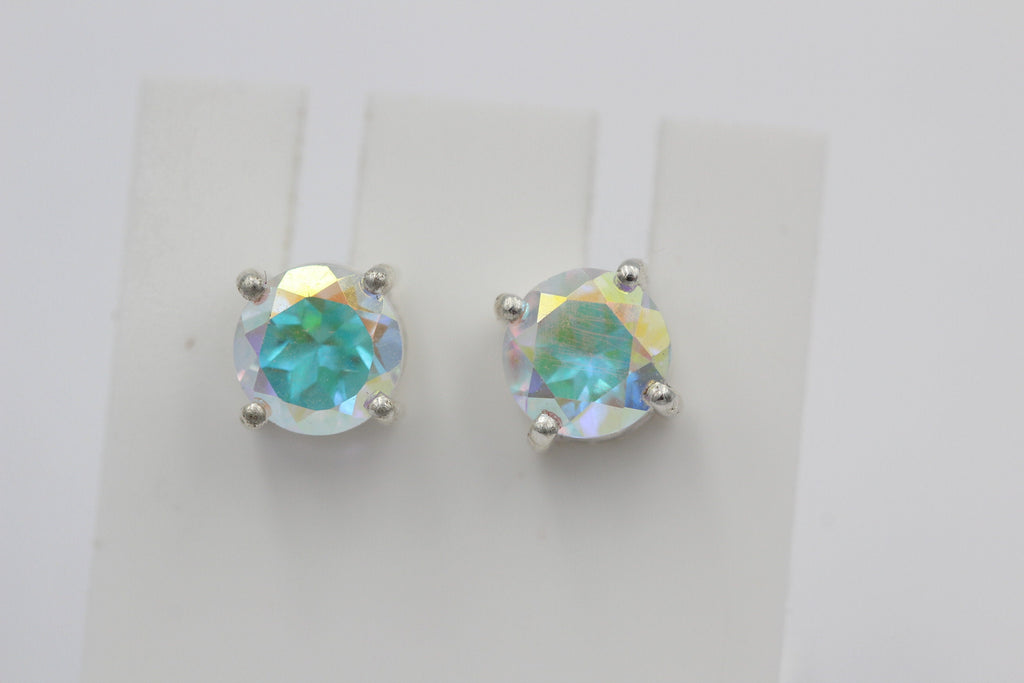 1,85 Carat Mystic Topas Ohrstecker 925 Silber Merlinite Mystic Ohrschmuck