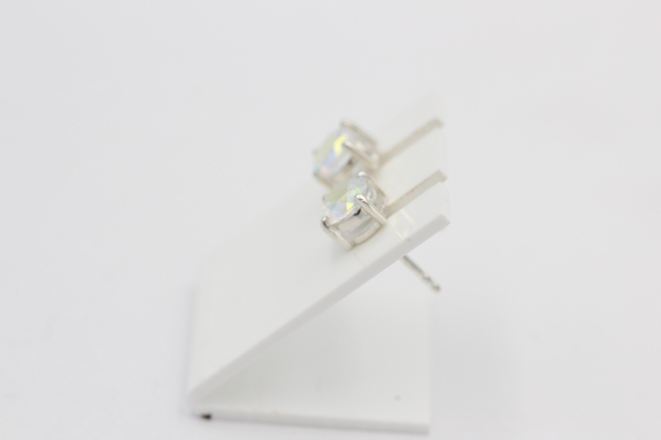 1,85 Carat Mystic Topas Ohrstecker 925 Silber Merlinite Mystic Ohrschmuck