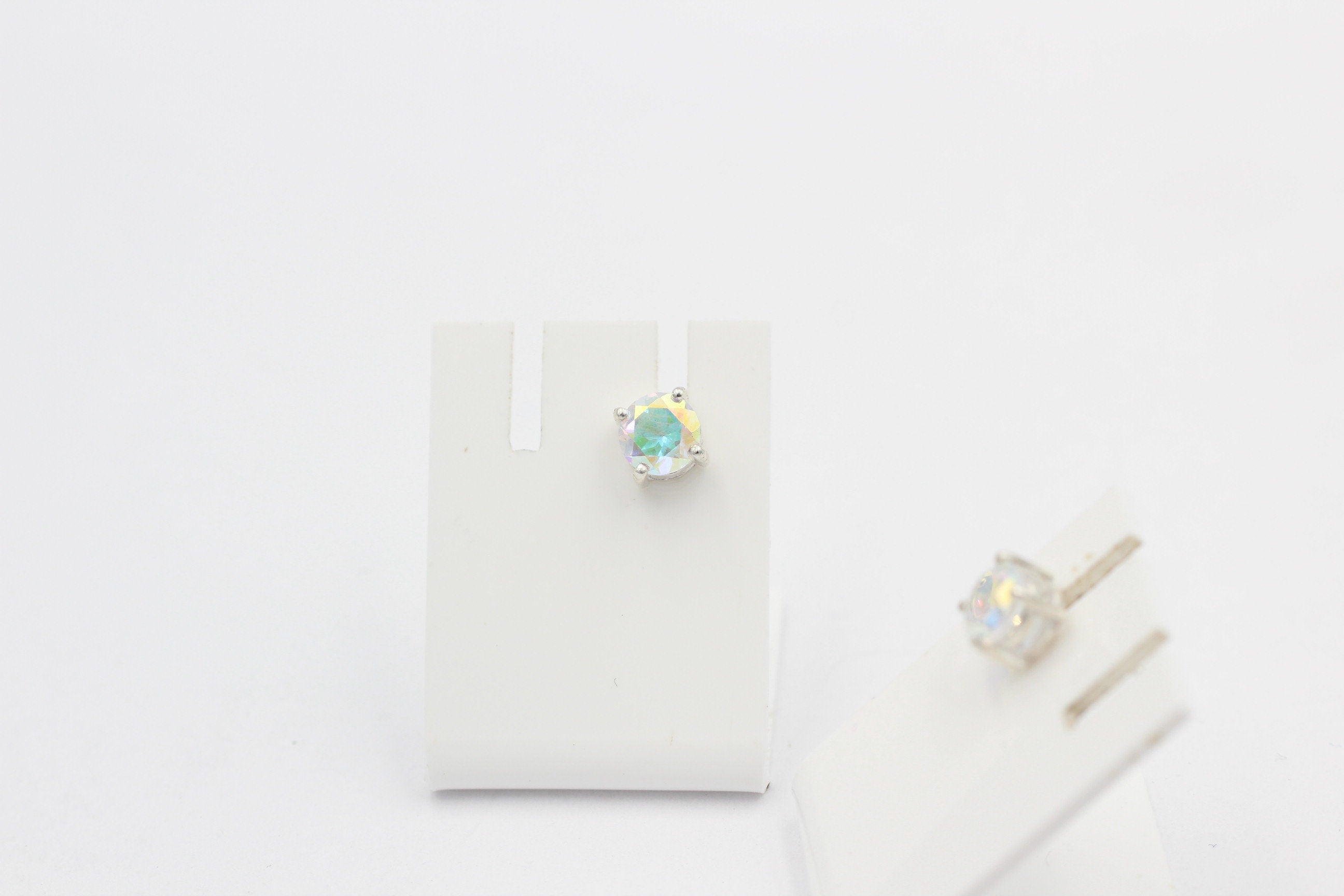 1,85 Carat Mystic Topas Ohrstecker 925 Silber Merlinite Mystic Ohrschmuck