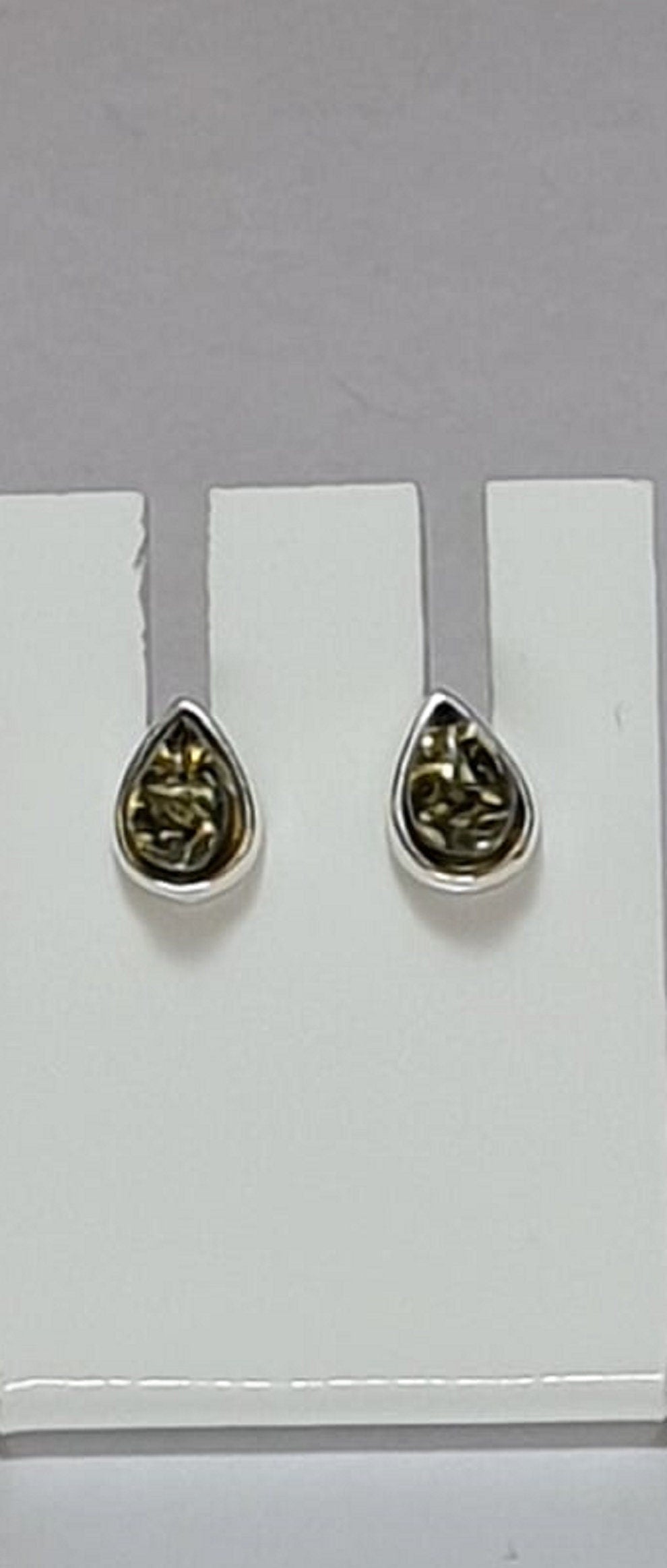 Edler Bernstein Ohrstecker Unisex 925 Silber Ohrschmuck Bernsten aus Litauen