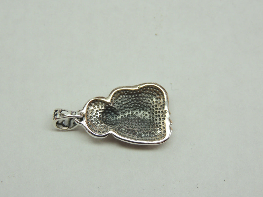Buddha Anhanger 925 Silber Collier Kette.. Silberbuddha  1,6 x 1,5 cm