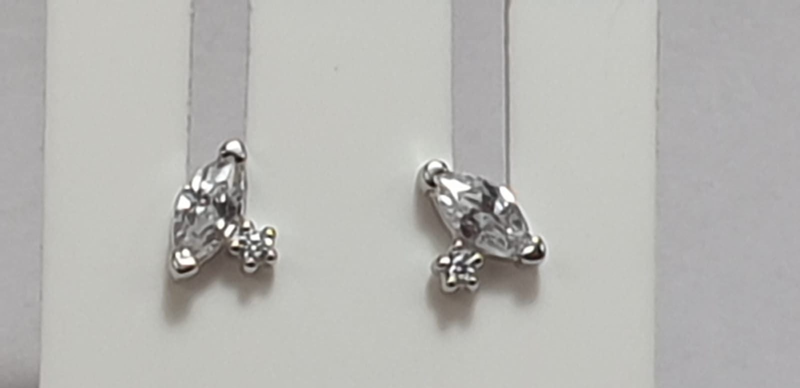 Edle Zirkonia Ohrstecker 925  Silber Ohrschmuck Ohrring aus Sterling SIlber