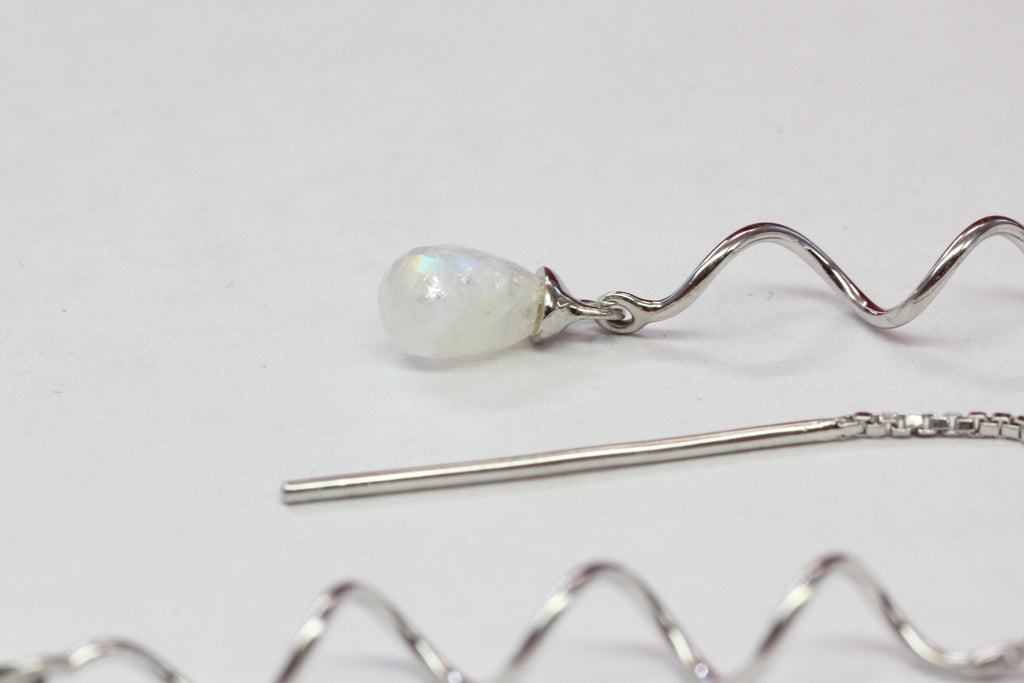 Edler 3,0 Monadlichtopas Ohrhanger 925 Silber Ohrring Ohrschmuck Topasschmuck