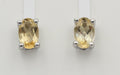 Edle 1,0 Cara Citrin Ohrstecker 925 Silber Ohrring Ohrschmuck gelber Edelstein