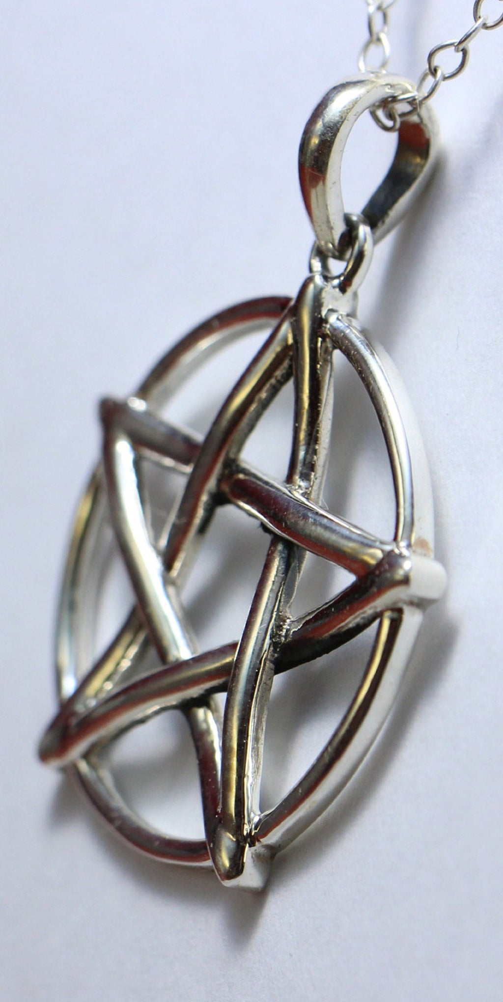 Anhanger Davidstern 925 Silber ca 2,5 cm Durchmesser Talisman Collier Kette