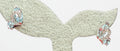 Edle ca 3,0 Carat Blautopas weisstopas Ohrhanger 925  Schmuck Top Edel weisser Topas