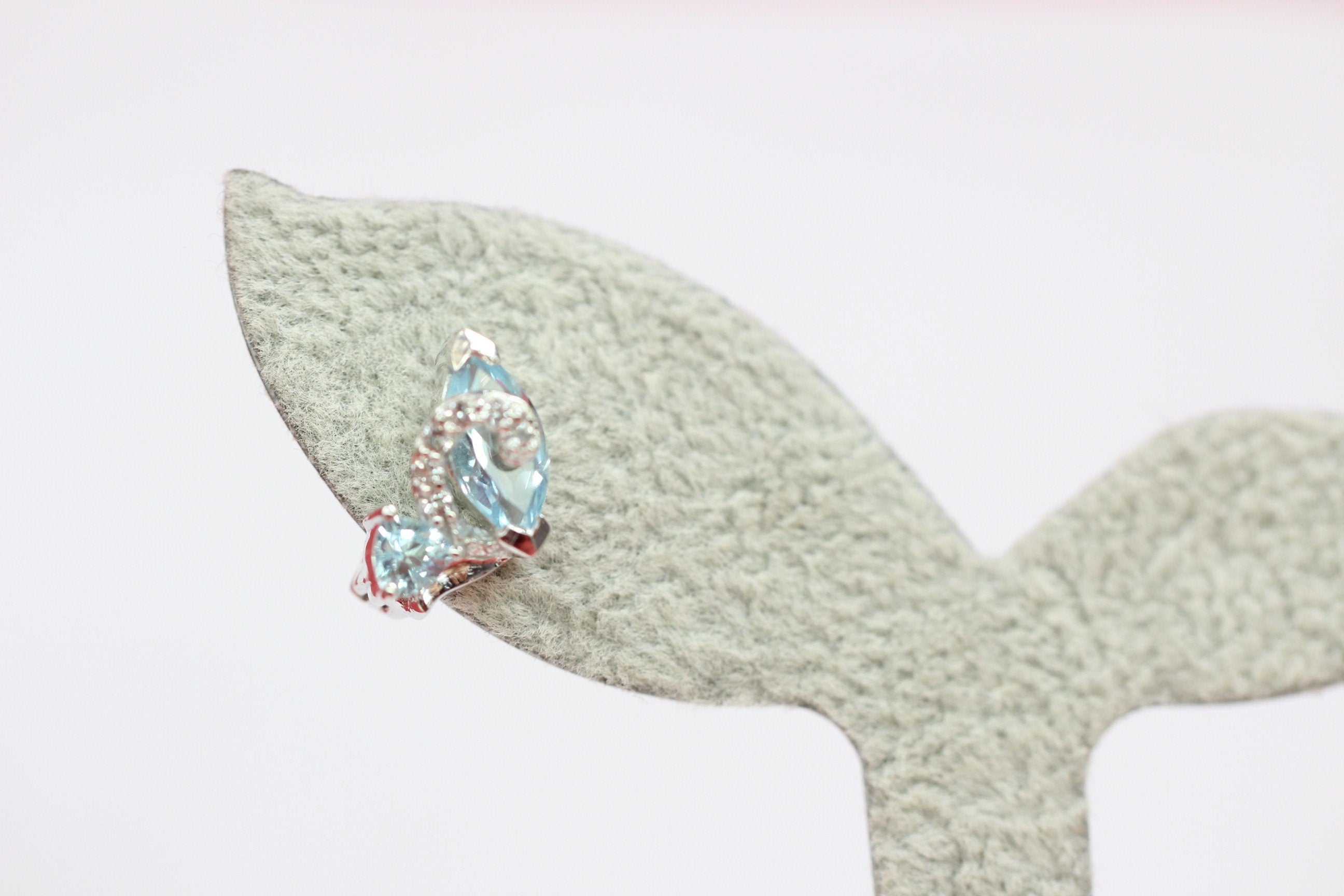 Edle ca 3,0 Carat Blautopas weisstopas Ohrhanger 925  Schmuck Top Edel weisser Topas