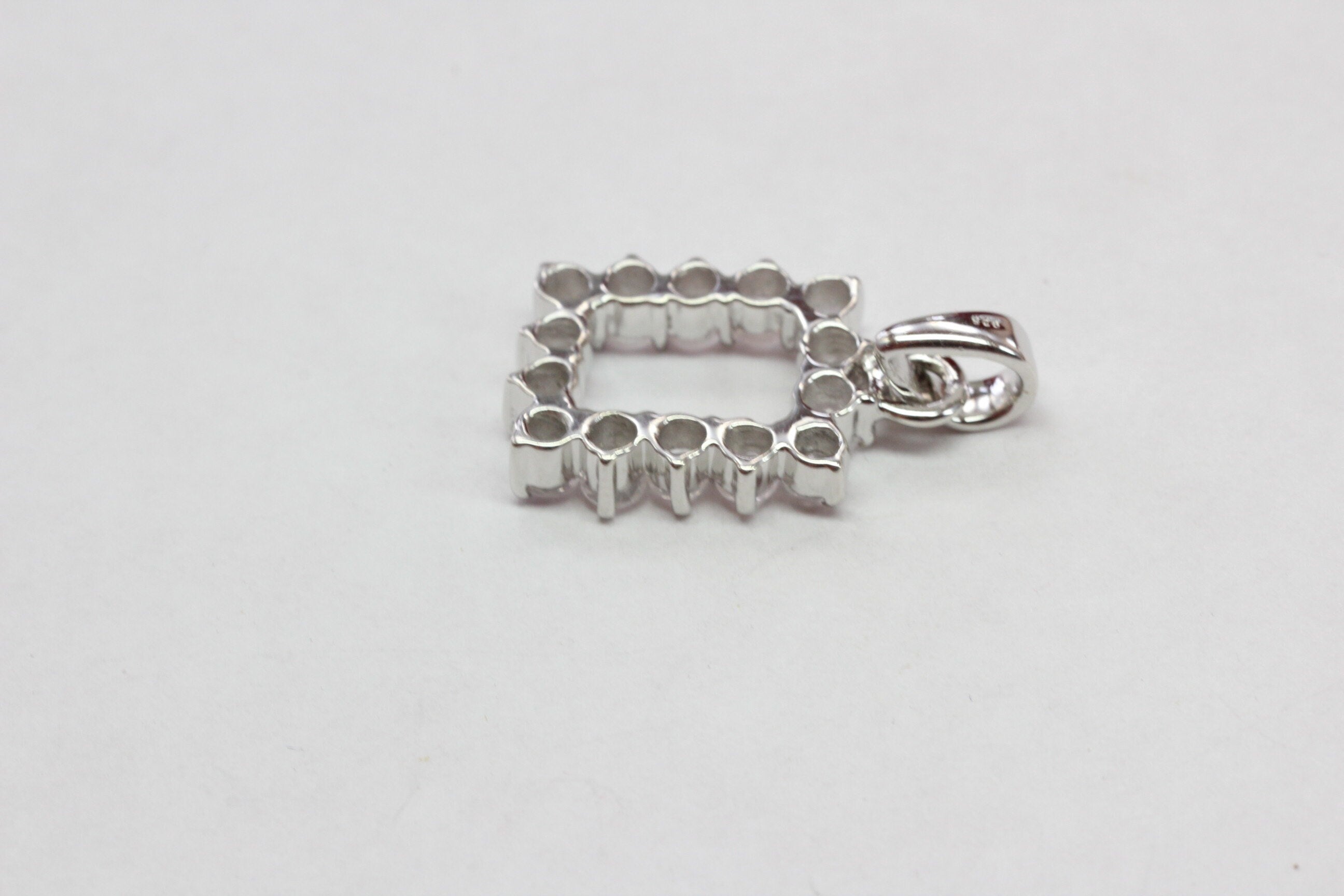 Edler 1,5 Carat Rosenquarz Anhänger 925 Silber  rosa Edelstein