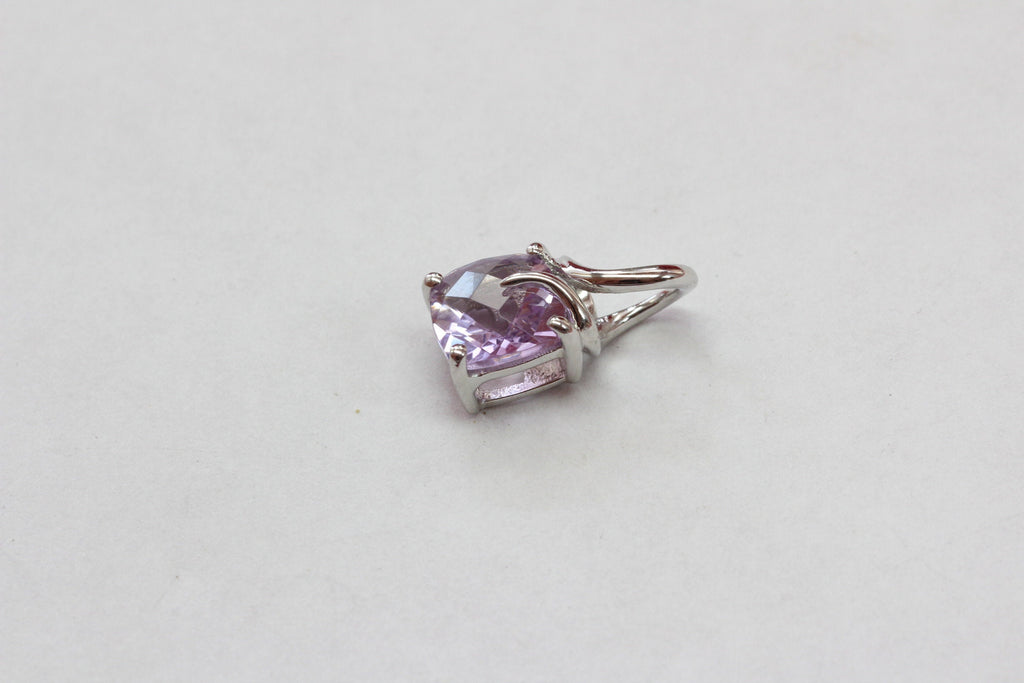 Edler 1,18 Carat edler Amethyst Anhanger 925 Silber Collier Kette Ametyhst