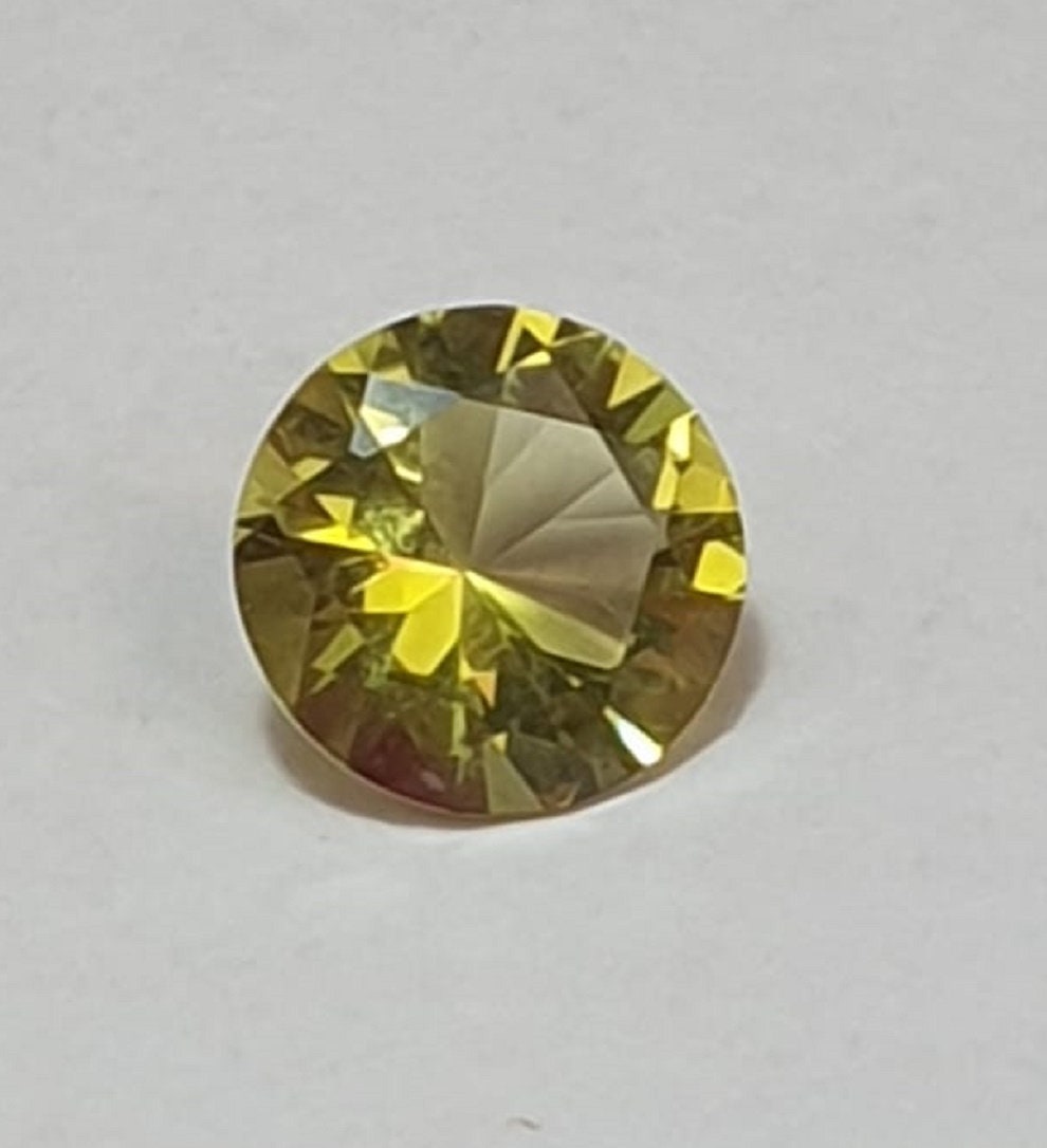 1,0  Carat Limonen Quarz AAA Qualitat Lemon Quarz 10 mm Diamant Schliff