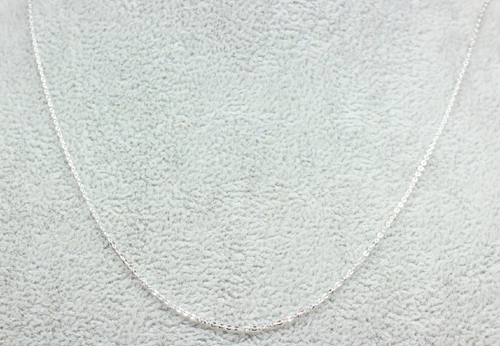 Anker Kette 925 Silber 1,1 mm Lange: 45 cm rhodiniert.. Collierkette