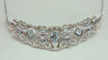 Design pur 2,4 Carat Blautopas Anhanger 925 Silber Collier Kette Designschmuck