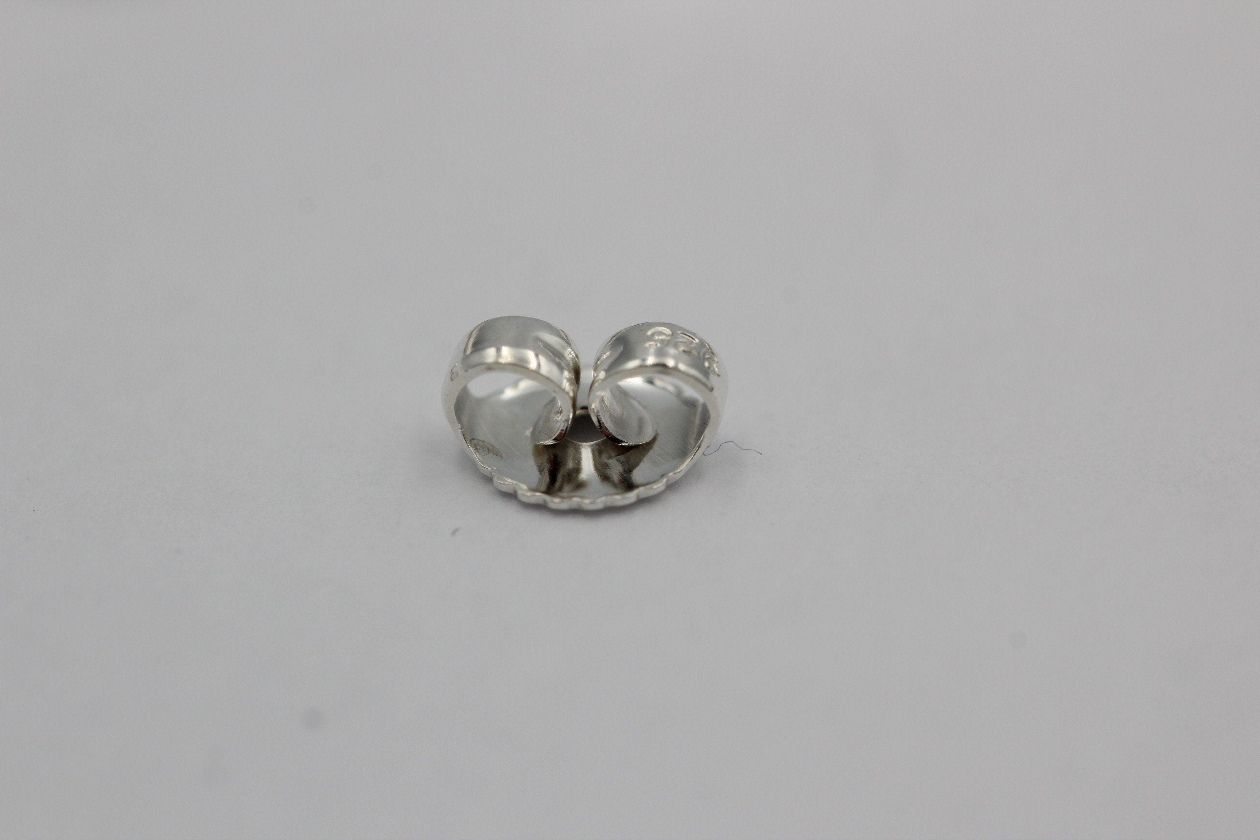 2 Flagel, Ohrmutter, ohrflagel, Ersatzteil, far Ohrstecker , 6,5  mm, Silber 925