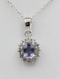 Edler 1,8 Carat Iolith weisstopas Anhanger 925 Silber Wassersaphir Luchssaphir Top