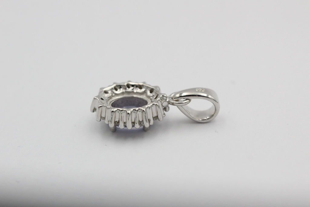 Edler 1,8 Carat Iolith weisstopas Anhanger 925 Silber Wassersaphir Luchssaphir Top