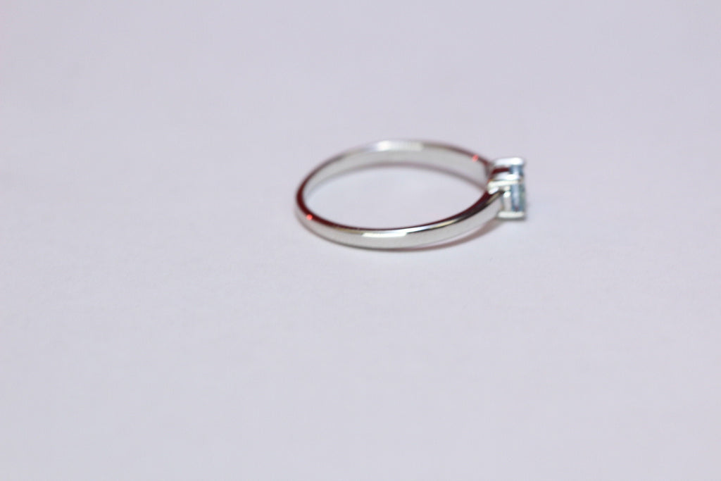 Edler 1,15 Carat Blautopas Ring 925 Silber Fingerring sky blue Grasse 7 / 15 / 45