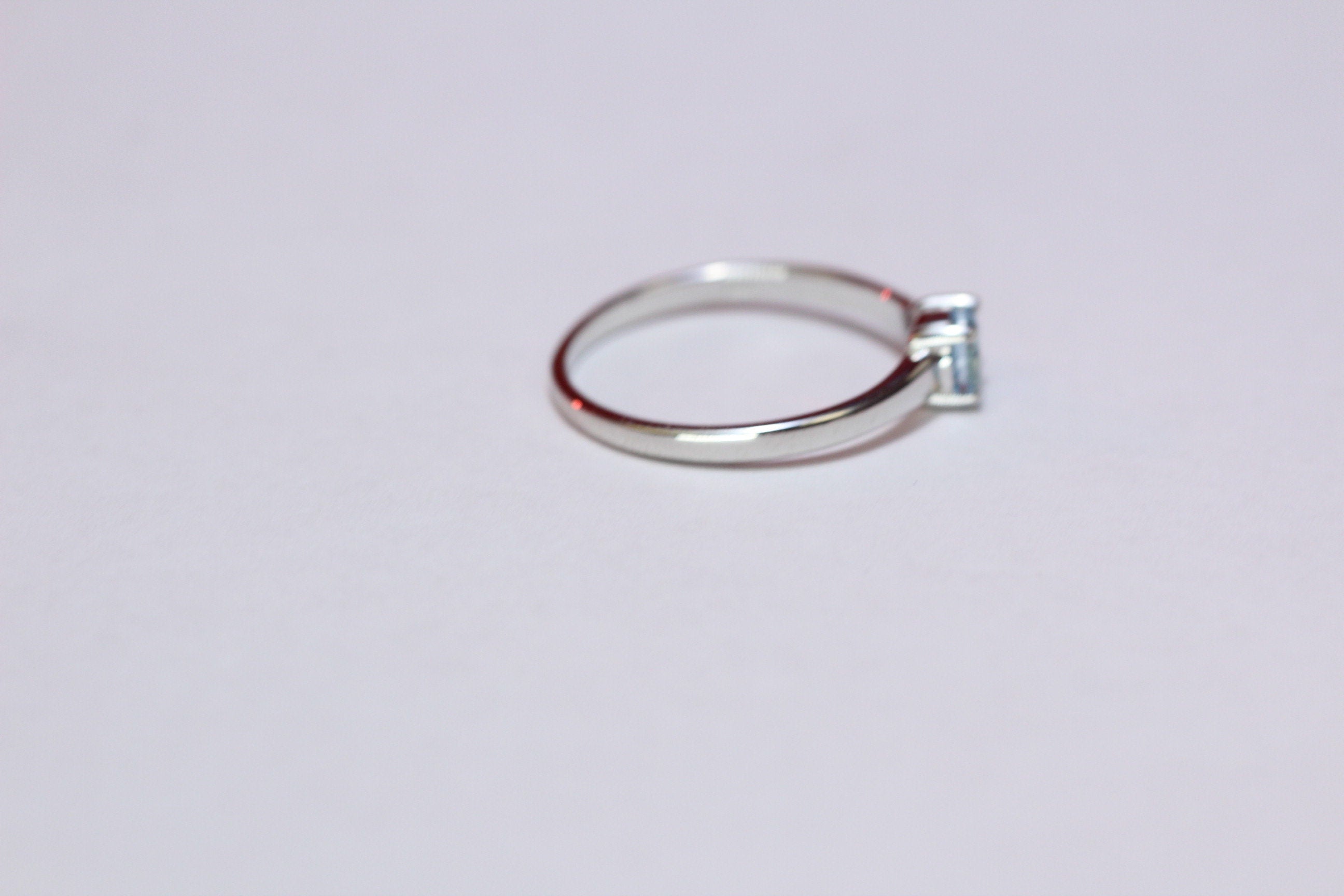 Edler 1,15 Carat Blautopas Ring 925 Silber Fingerring sky blue Grasse 7 / 15 / 45