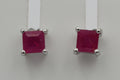 1,01 Carat Rubin Ohrstecker 925 Silber blutroter Rubin Unisex Schmuck Top