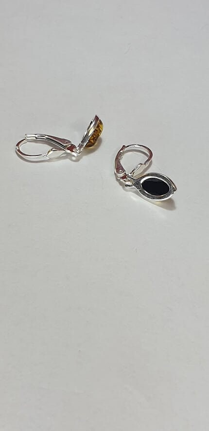 Edler Bernstein Ohrhanger 925 Silber echter Bernstein aus Litauen Top Edel
