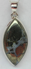 Achat mit Pyrite Anhänger 925 Silber  wundervolles Mineral   Unitkat