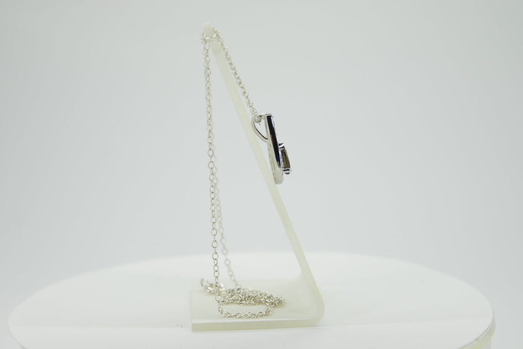 Edle 0,65 Carat Rauchquarz Anhänger 925 Silber weisstopas 925 Silber Topas