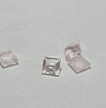 0,60 Carat Rosenquarz Edelstein in Squareschliff 5 x 5 mm in AAA Qualitat