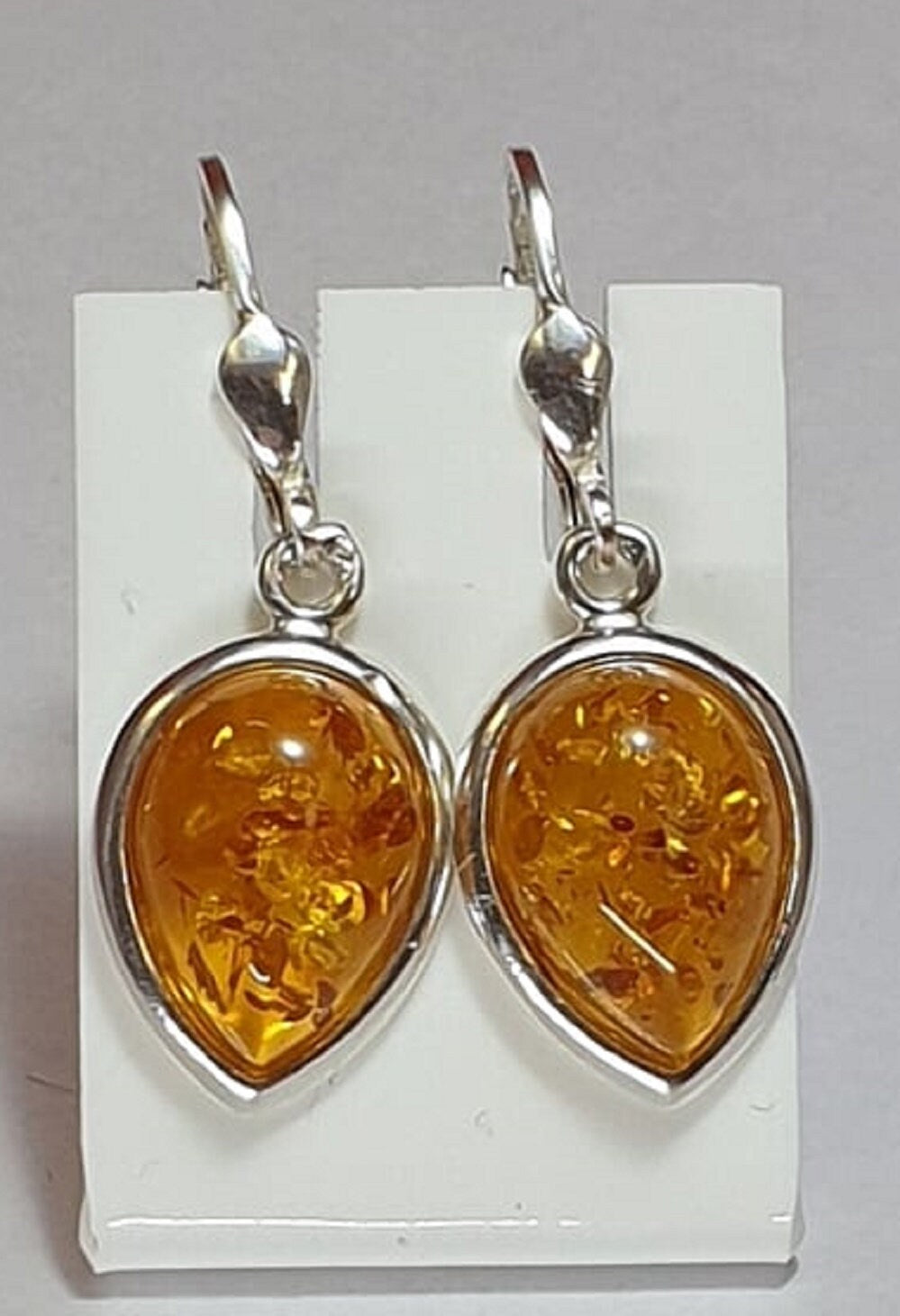 Edle Bernstein Ohrhanger 925 Silber Bernstein aus Letland Ohrschmuck Brisur