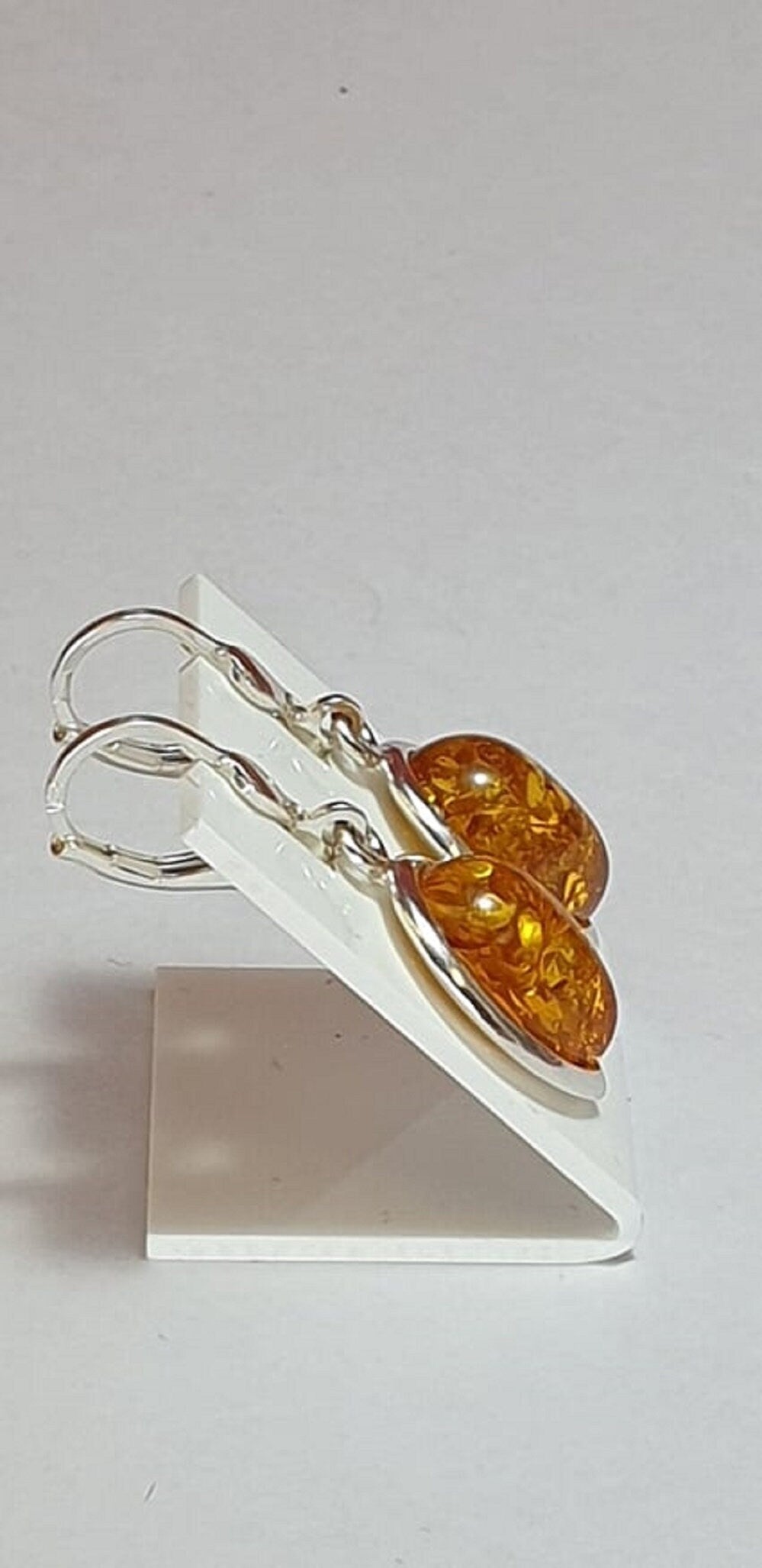 Edle Bernstein Ohrhanger 925 Silber Bernstein aus Letland Ohrschmuck Brisur
