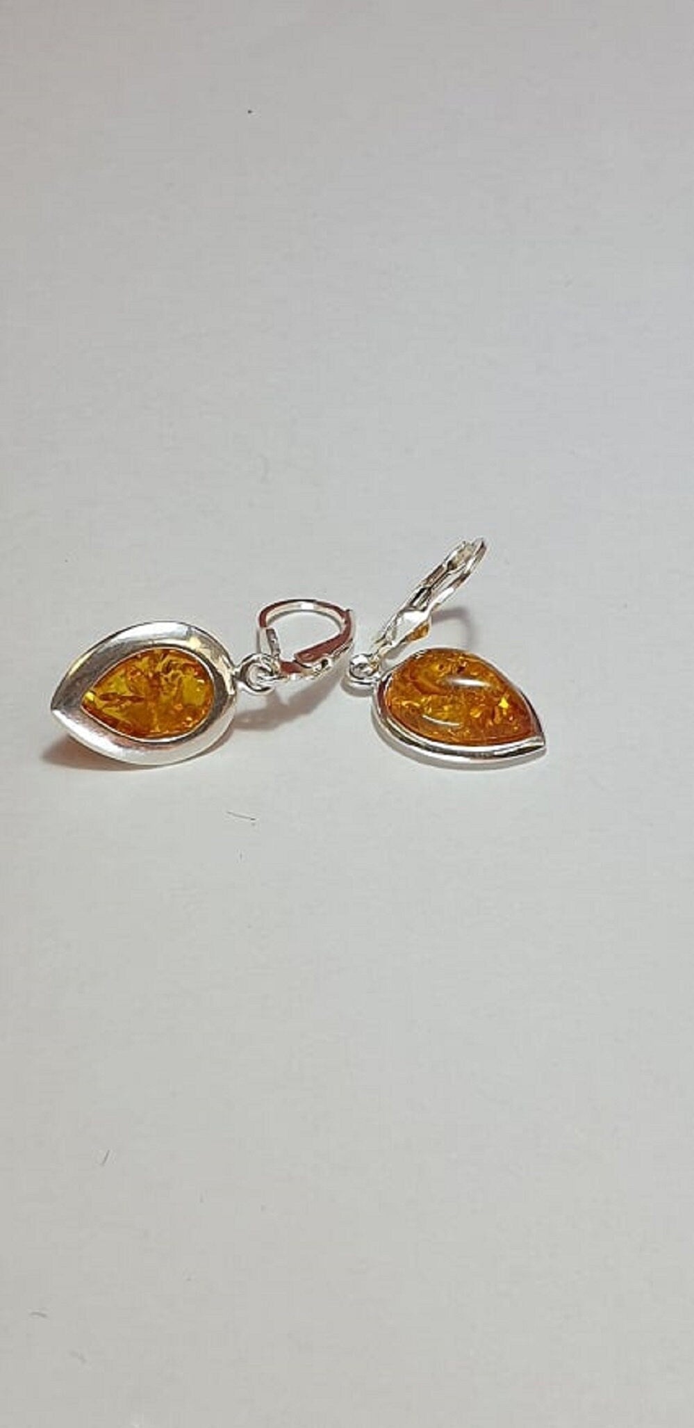 Edle Bernstein Ohrhanger 925 Silber Bernstein aus Letland Ohrschmuck Brisur