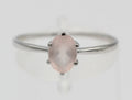 Edler 0,88 Carat Rosenquarz Ring 925 Silber t Ring  Gr. 6 / 16,5 / 51 Edelstein