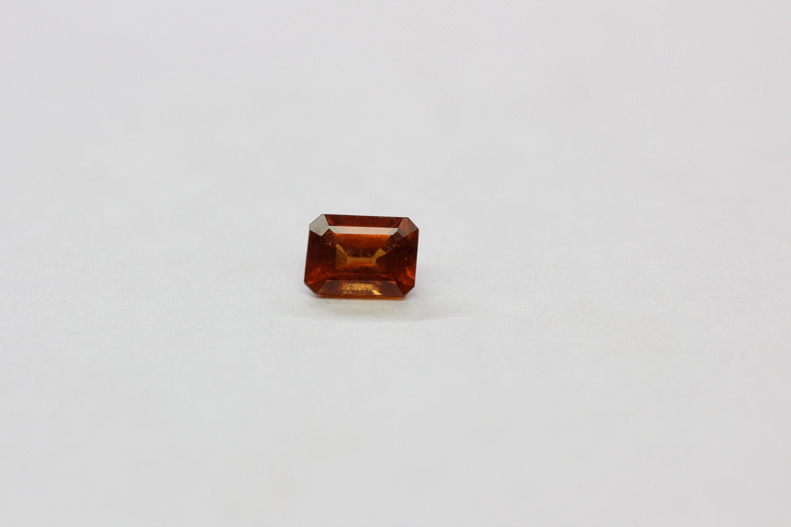 1,17 Carat orange Hessonit Granat Edelsteinn Oktagonschliff Sammlerstein VS Qualitat