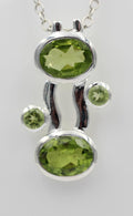 Designer 5,0 Carat Peridot Anhange Olivin Designschmuck Top maigrüner Edelstein