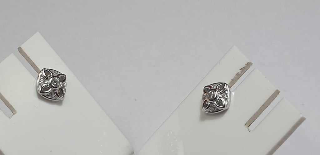 Edle Zirkonia Ohrstecker 925 Silber Ohrschmuck American Diamant Top Edel