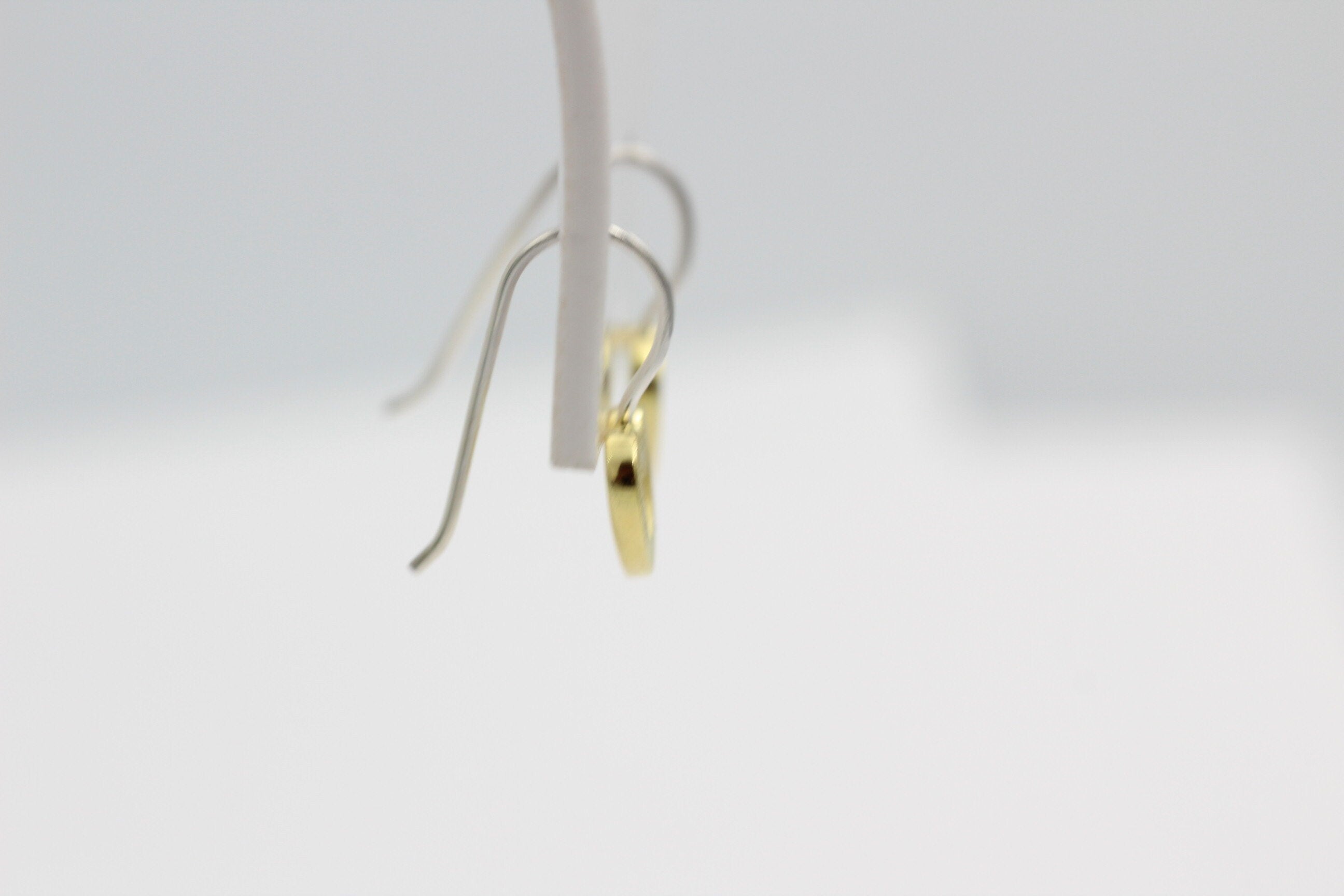 Design Ohrhaken Herz 925 Sterling Silber  18 k vergoldet Sonderposten