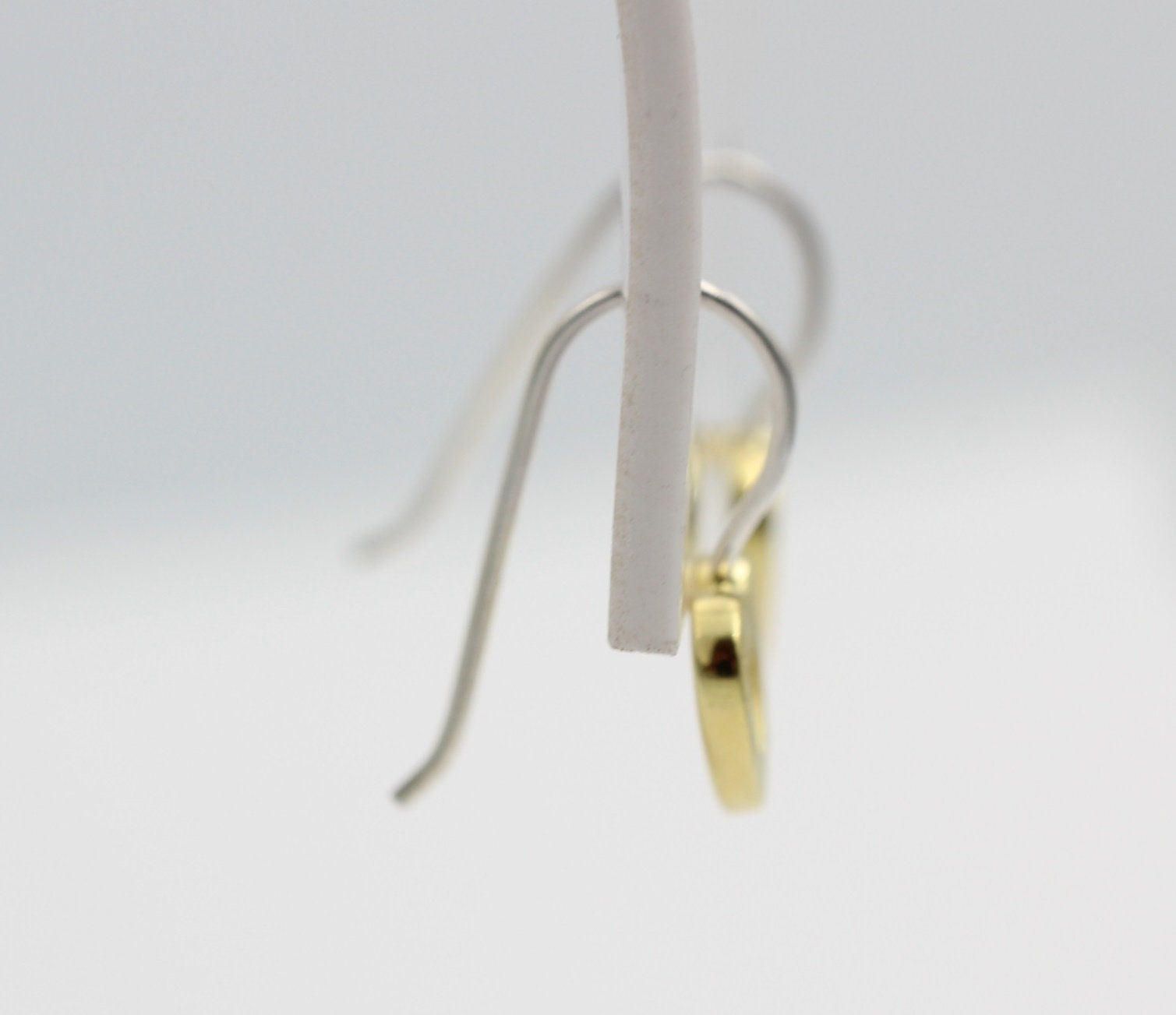 Design Ohrhaken Herz 925 Sterling Silber  18 k vergoldet Sonderposten